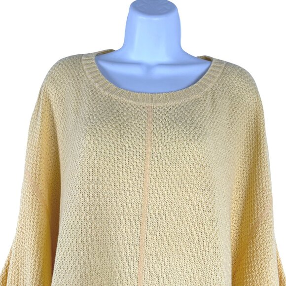 Habitat Summer Pocket Poncho‎ Sweater M/L Daisy Yellow Oversized NWT FS-1365 - Picture 4 of 11